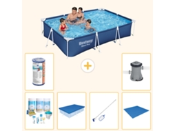 Bestway Piscina Bestway Steel Pro Retangular - 300x201x66 Cm - 7-peças S22246