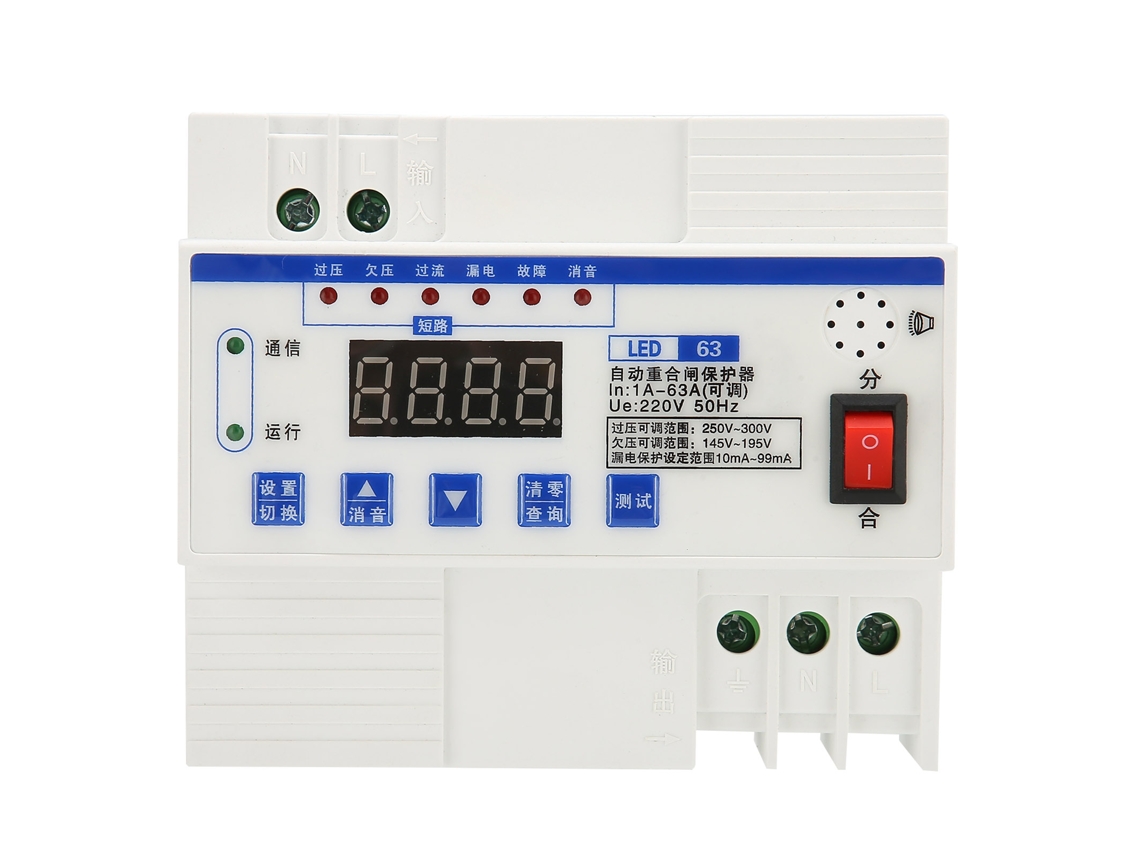 Protector De Voltaje Digital Com Reconexión Automática 108mm Ac220v 50hz