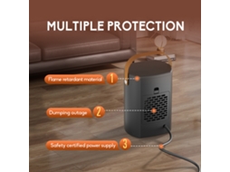 Aquecedor Elétrico Compacto Laxiscreed De Alta Potência Ideal Para Casa, Escritório Ou Espaço De Trabalho