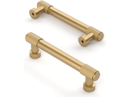 Conjunto de 10 Puxadores Serrilhados 96 Mm 10 P, Segurança, Resistente, Fácil Instalação