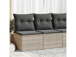 Vidaxl 2 Pcs Conjunto Sofás De Jardim C/ Almofadões Acácia E Vime Pe
