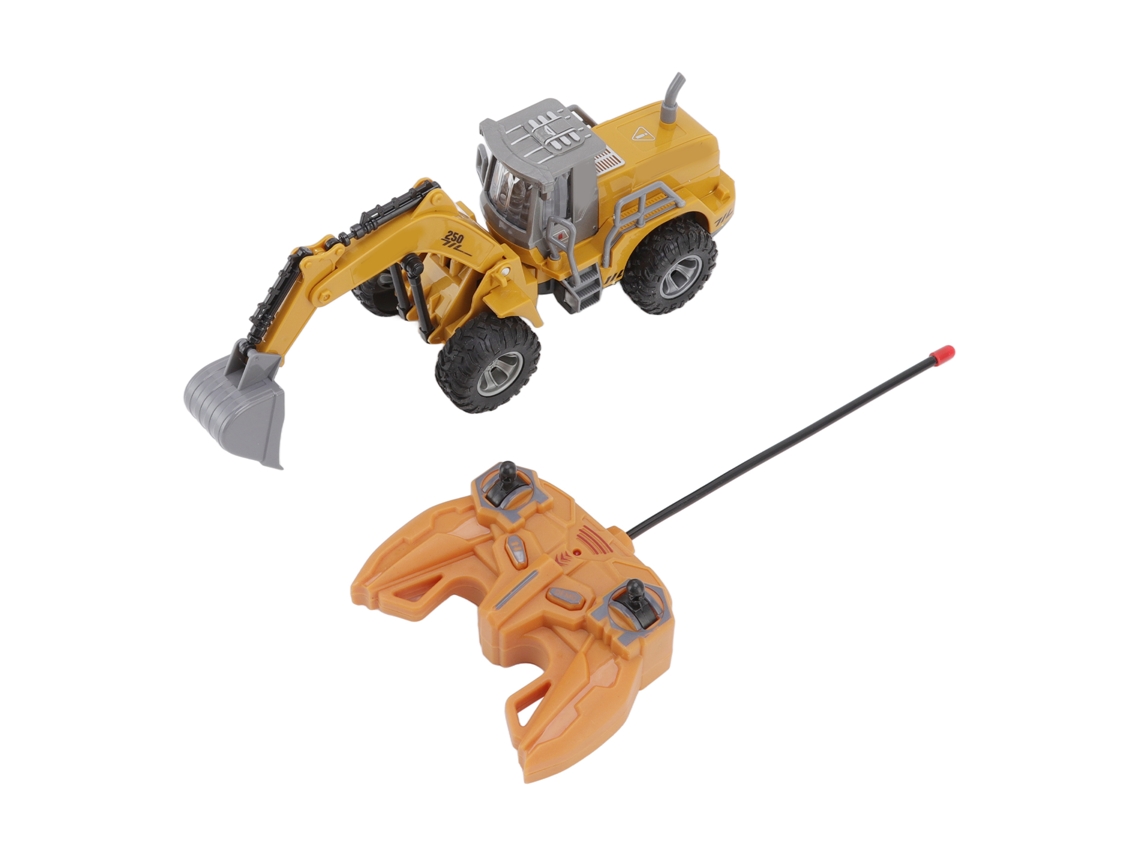 Escavadeira de controle remoto ATS 1:30 flexível com funções de avanço, ré, esquerda e direita - Brinquedo RC para crianças acima de 3 anos - JH75 1