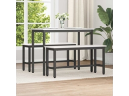 Vidaxl Banco De Jantar Branco 100 X 32,5 X 49 Cm