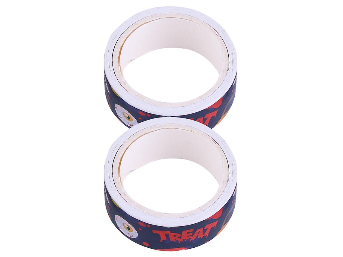 2 Rolos de Fita Washi de Halloween para Decorações de Halloween ALLINLESS
