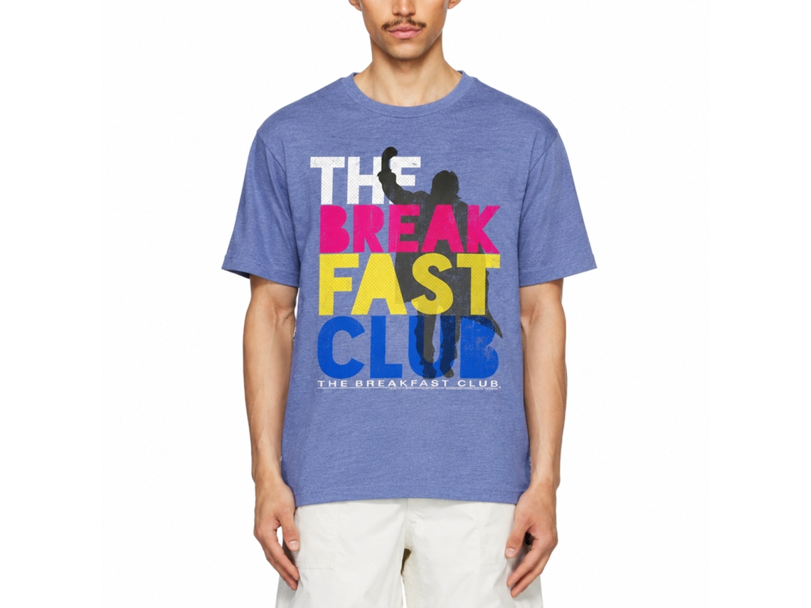 Rockinstone Breakfast Club Movie Color Heather Light Blue Adult T-shirt Size:xxxl