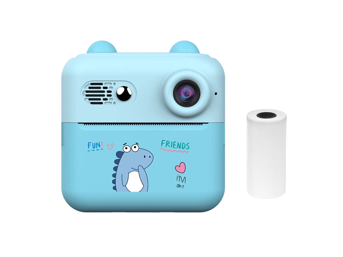 Impressora fotográfica instantânea portátil 1080p para crianças com tela de 2,4 polegadas - Presente ideal