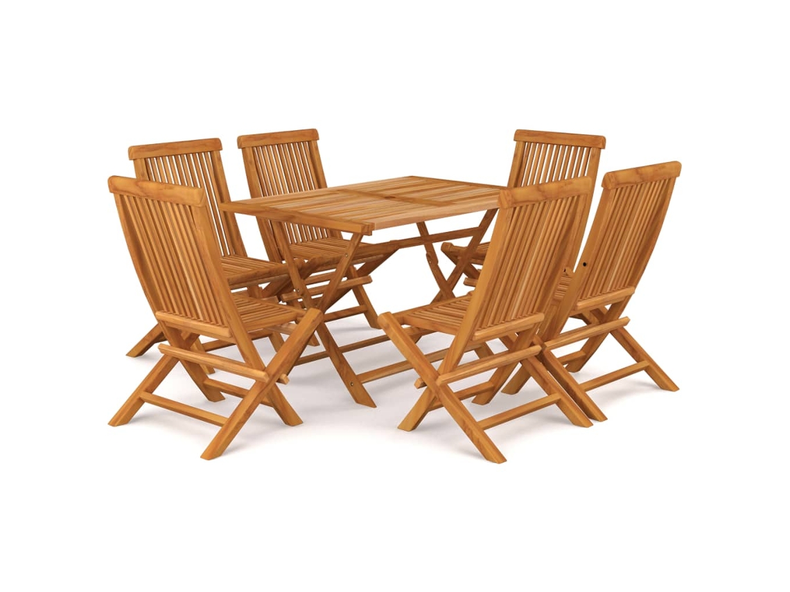 Garden Dining Set, Garden Dining Sets Vidaxl Marrom Madeira (n/a)