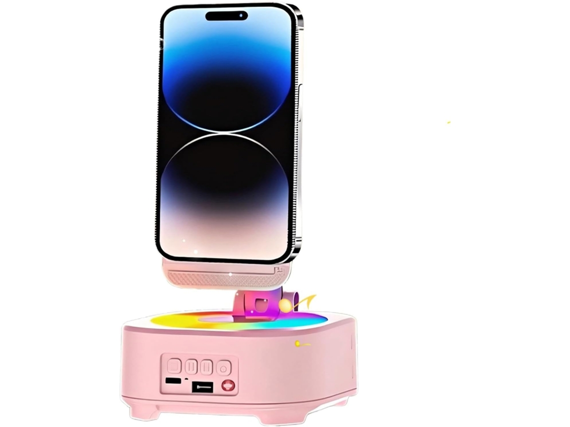 Caixa De Som Com Suporte Para Celular – 19,9 Cm (7,48 Polegadas) | Em Abs Sem Fio Celular, Rotação