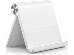 Suporte De Mesa Ajustável Para Celular Omoton Em Alumínio Com Base Antiderrapante E Porta De Carregamento Prática, Compatível Com Todos Os Smartphones