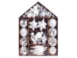 Conjunto de 73 Peças para Decoração de Natal Decorações de Árvores Pintadas Pacote Presente, Ergonômico, Uso Diário STELASPLEN