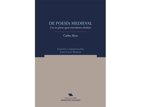 Livro De Poesía Medieval de Carlos Alvar (Espanhol)