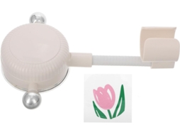 Suporte De Chuveiro Com Ventosa Ajustável Anneome, Branco, Sem Necessidade De Furar, Em Abs, Para Instalação Na Parede