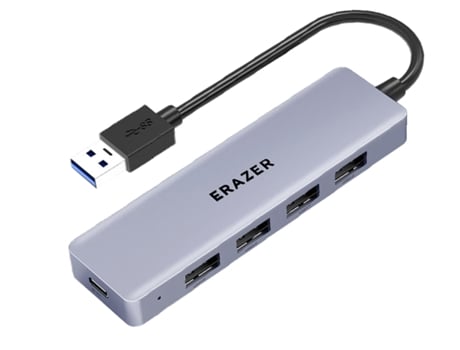 Adaptador ERAZER Ha05-2 5In1 Type-C a 4Usb3.0 Type-C 1M para Huawei Mate40/P50 S20