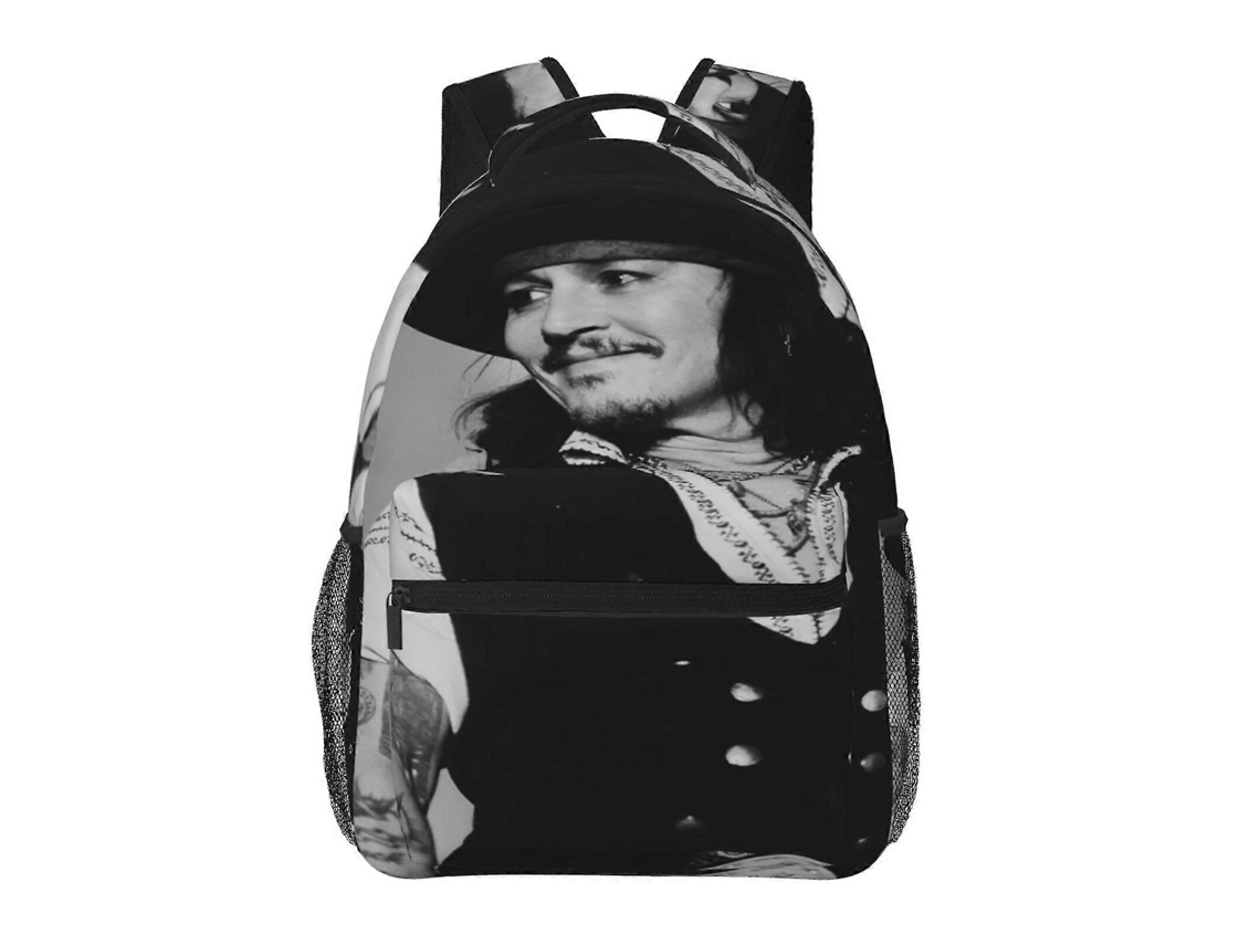 Mochila Johnny Depp Para Estudantes, Resistente E Leve, Impermeável E Com Alça Respirável.
