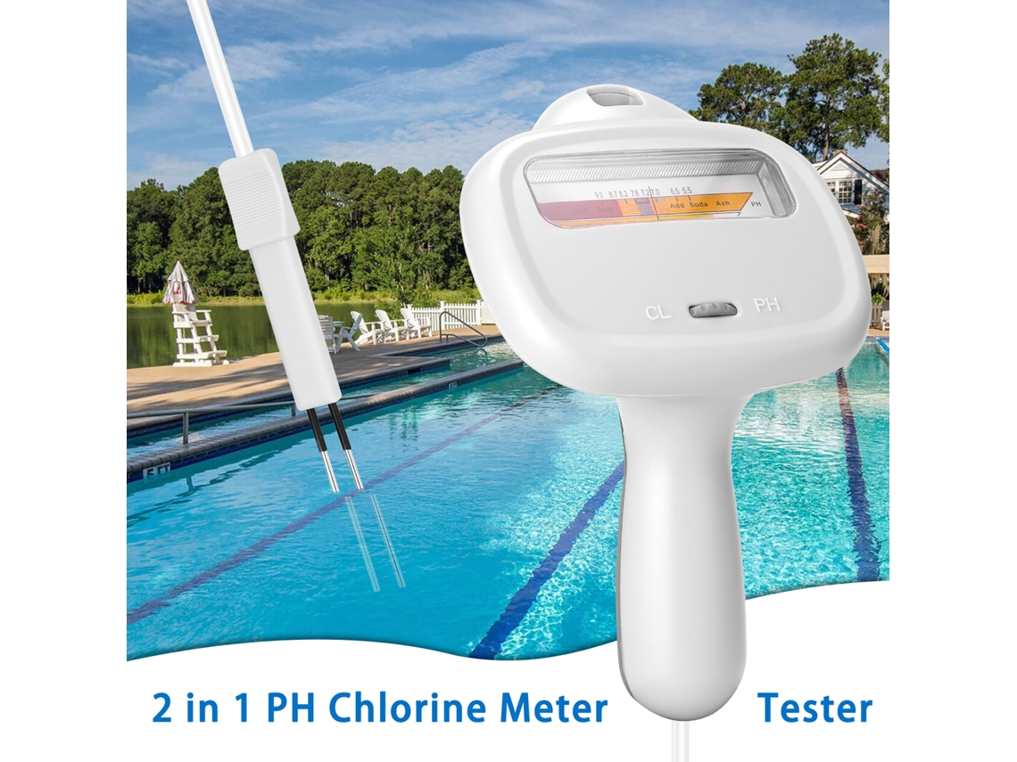 Medidor de Água YURU portátil Ph, Cloro Cl2 2 em 1 para Piscina (S/MARCA)
