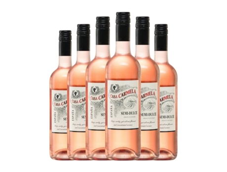 Vinho rosé CASTAÑO Casa Carmela Rosado Monastrell Semi-seco Semi-doce Yecla (0.75 L - 6 Unidades)