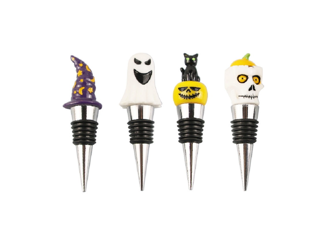 Laxiscreed Fita De Luz Led 2,5m Com 10 Leds Brancos E Caixa De Pilhas Para Halloween Com Tema Caveira Fantasma
