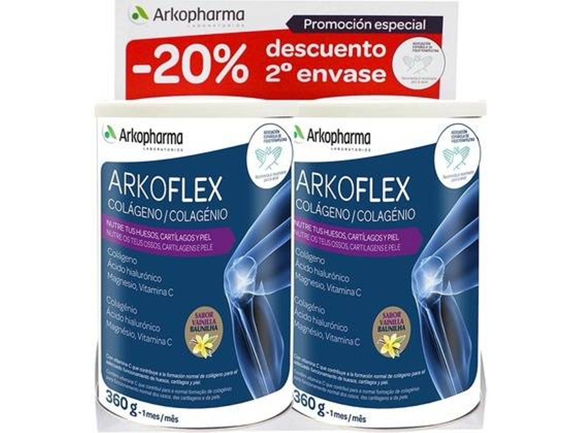 Chá ARKOPHARMA Duplo Arkoflex Colágeno Baunilha (2 unidades de 360g)