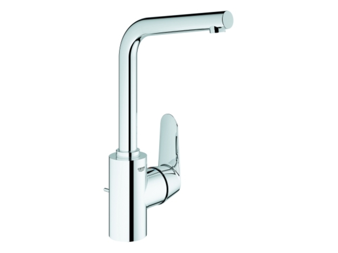 Eurodisc Cosmopolitan Misturadora Monocomando De Lavatório Dn 15, Tamanho L, Instalação Monobloco, Com Descarga De Emergência, Bica Giratória Grohe