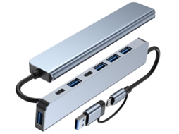 Lurelia Hub Usb-c Para Macbook Cinza Compacto