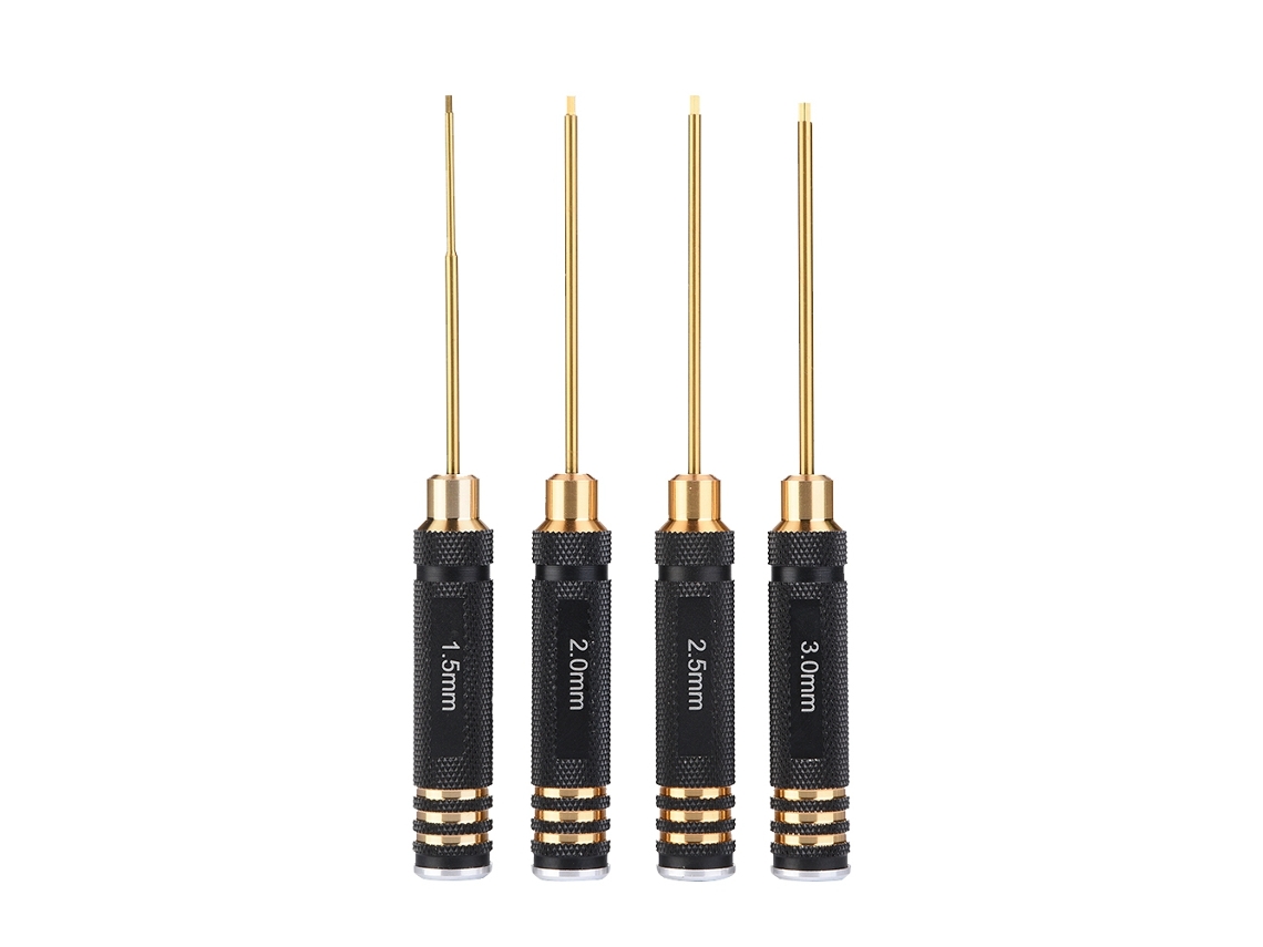 Kit de Chaves de Fenda Hexagonal Profissional 4 em 1