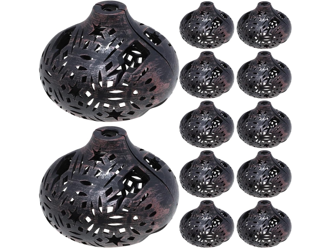 Pacote com 12 Lâmpadas de Plástico, 7 X 5 Cm SFUSHOS