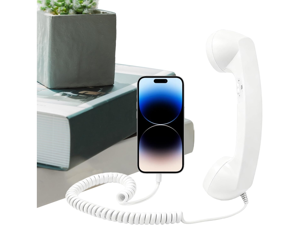 Fone De Ouvido Com Fio Type-c Retrô E Confortável Para Celulares.