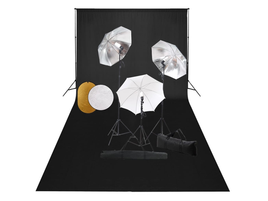 Studio Kit, Studio Kits Vidaxl Preto Alumínio (600 X 300 Cm)