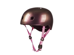 Capacete Infantil Micro Para Bike E Patinete Deluxe Neochrome Rosa Com Luz De Led