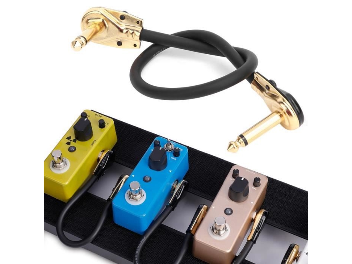 Cabo de Pedal de Guitarra de 33 Cm de Comprimento para Interconexão de Efeitos de Pedal Elétrico