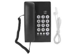 Kxt504 Telefone Portátil Para Escritório, Família, Negócios, Função Silenciadora, Abs, Preto Brilvibera