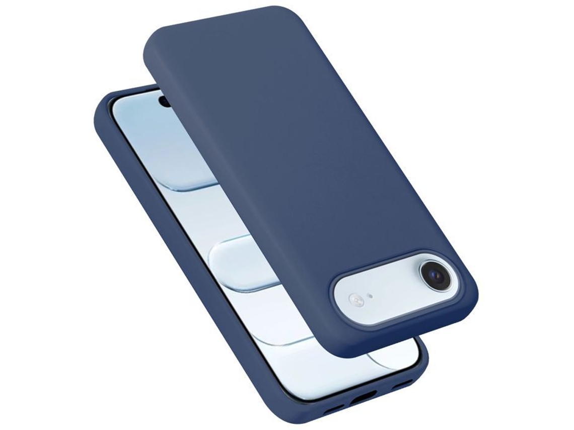 Capa Para Iphone 17 Air À Prova De Choque Na Cor Azul Líquido
