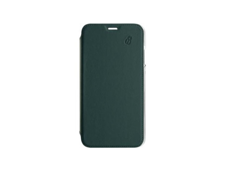 Capa Aba Verso para iPhone 11 Pro Max BEETLECASE Pele com Porta-Cartões Verde