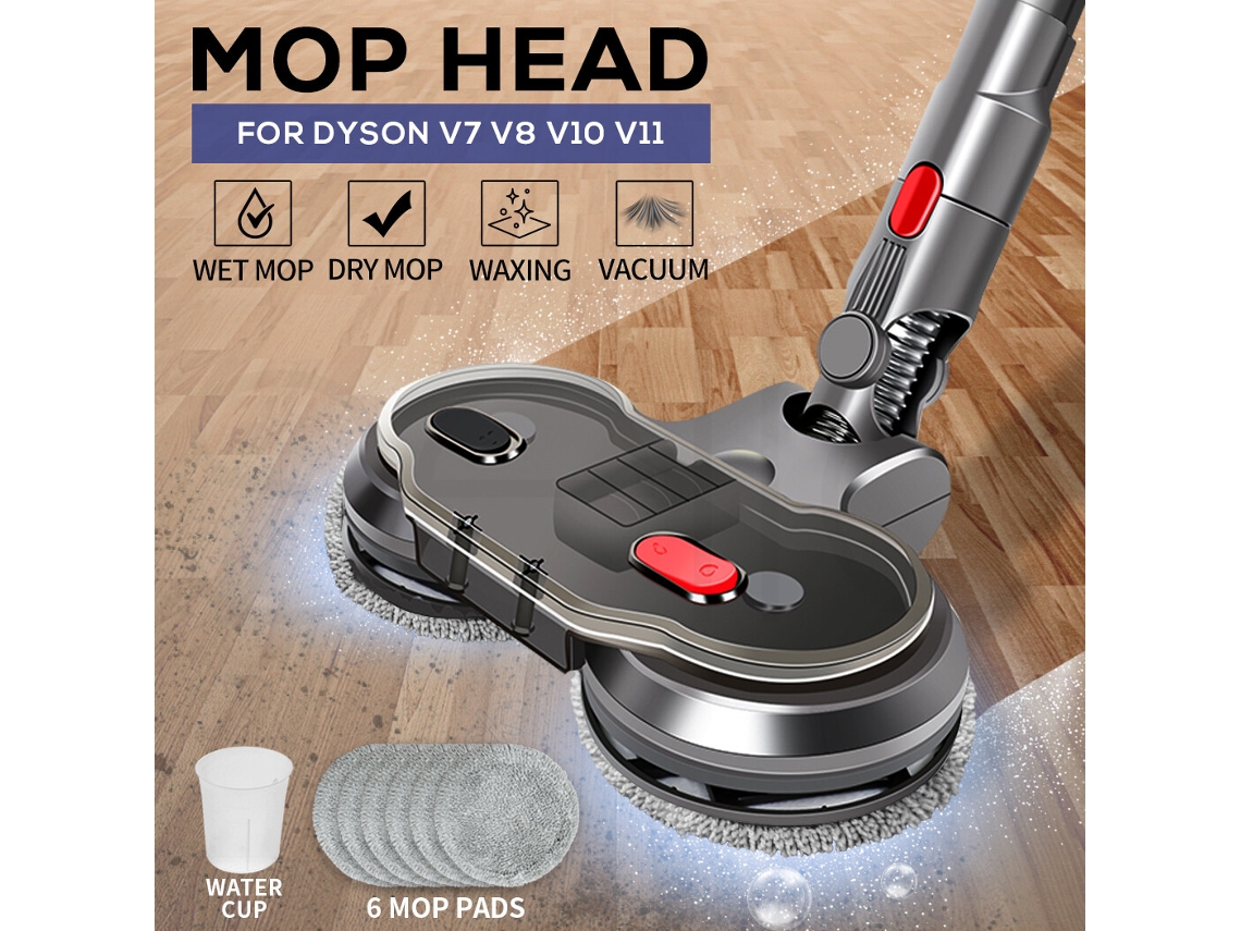Cabeça De Esfregão Elétrica Para Aspiradores De Pó Dyson V7 V8 V10 V11 V15 SUNNY SPACES (6 Almofadas)