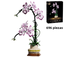 Blocos de Construção Criativos em Formato de Orquídea, Material Abs MDUG (estilo 2)