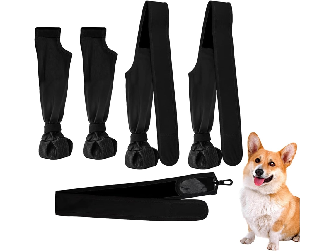 Calças Cães Com Botas, Suspensórios Botas De Cachorro