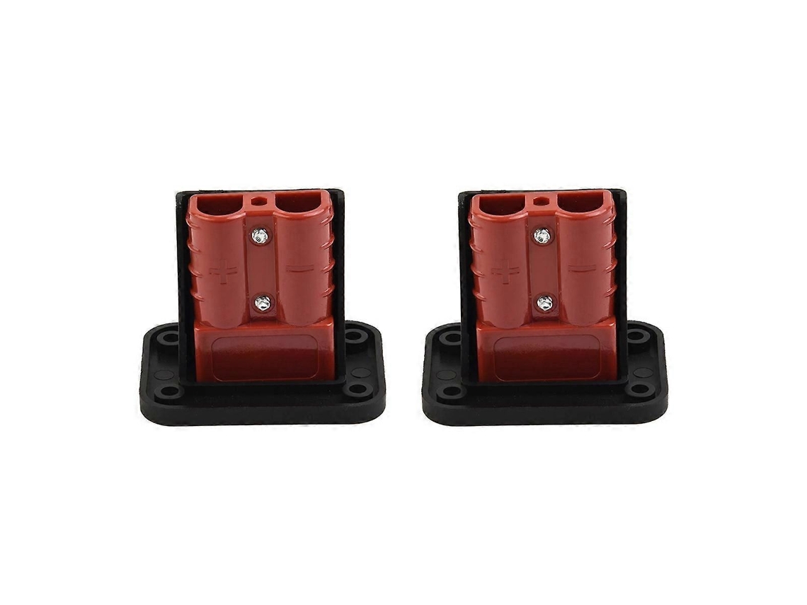 2 Peças 50a para Conector Anderson, Suporte de Montagem Embutida, Tampa de Painel para Caravana, Barco, Caminhão, Cabo BRILVIBERA