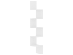 Wall Corner Shelf, Wall Corner Shelves Vidaxl Branco Madeira Processada (n/a)