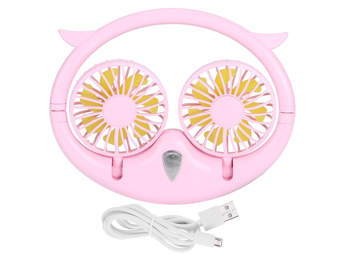 Laxiscreed Ventilador De Pescoço Plegável E Portátil Com Carregamento Usb Para Uso Confortável