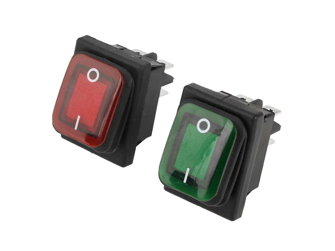 Laxiscreed Interruptor De Comando Marítimo À Prova De Água Com Luzes Vermelha E Verde