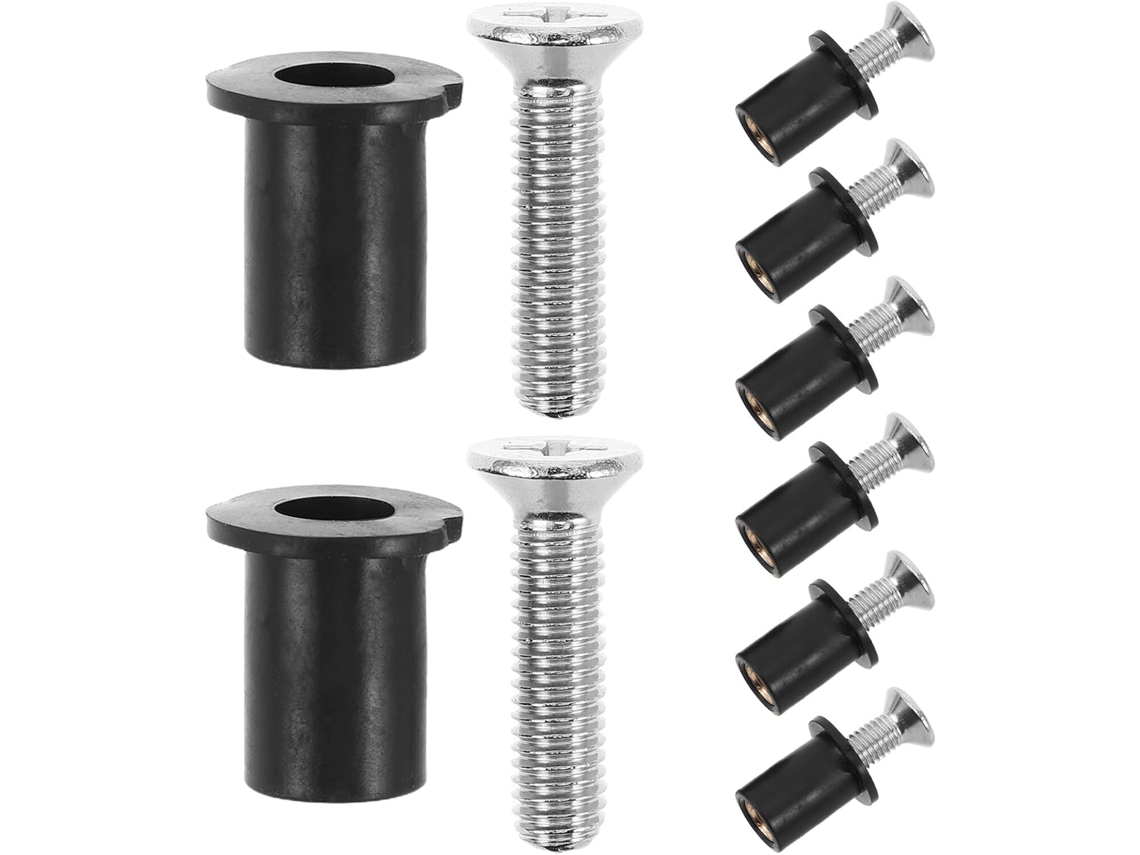 Kit De Para-brisa Reforçado M5 8 Para Motocicleta Com Conjuntos De Parafusos E Porcas De Latão.