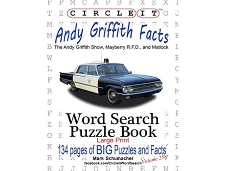 Livro Circle It Andy Griffith Facts Word Search Puzzle Book de Lowry Global Media Llc, Mark Schumacher et al. (Inglês)
