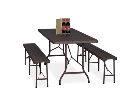 Conjunto de Barraca de Cerveja Dobrável de 3 Peças B2X