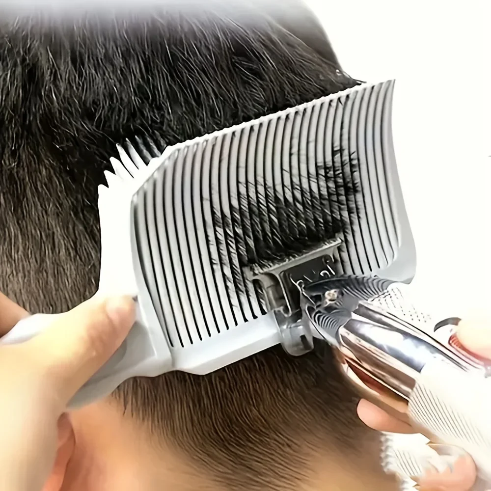 Pente Profissional Para Cortar Cabelo, Barbeiro, Com Ponta Plana Brilvibera