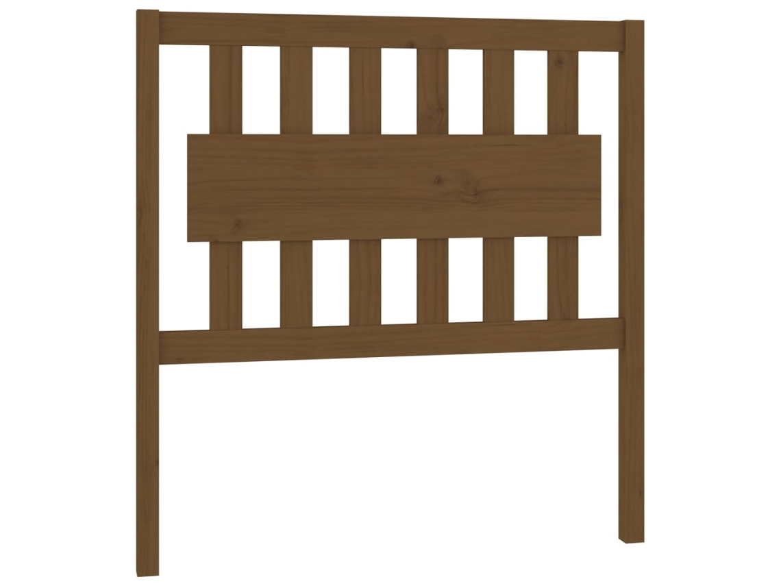 Cabeceira de Cama em Pinho Maciço Castanho Mel MAISON EXCLUSIVE (95,5x4x100 cm)