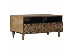 Vidaxl Mesa De Centro Castanho 80 X 54 X 40 Cm Madeira De Manga Maciça