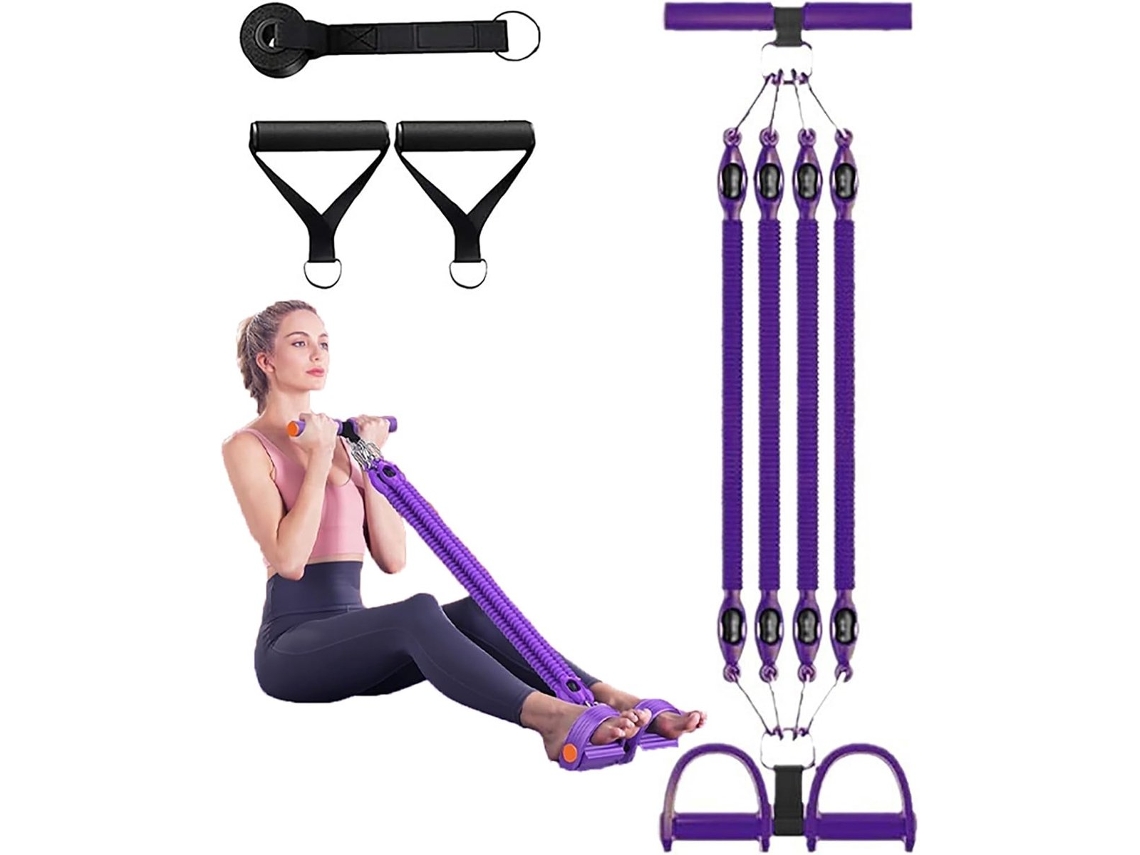 Faixa de Resistência com Pedal Multiuso para Abdominais e Pernas AQUAFORGE