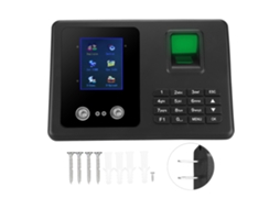 Máquina De Presença Por Impressão Digital Sem Software De 2,8 Polegadas (tela Lcd, Dc5v/1a)