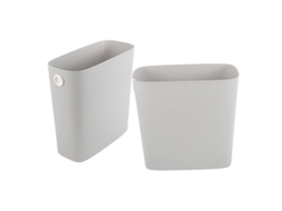 Lixeira Estreita Imikeya de 8 Litros com Trava para Banheiro, Cozinha e Quarto, Tampa Pequena. 25,50x24,50x14,