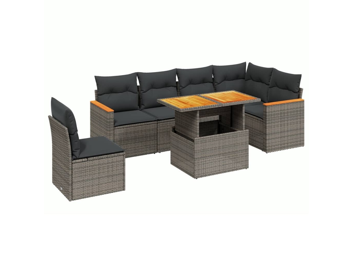 Garden Sofa Set, Garden Sofa Sets Vidaxl Cinzeto Rattan / Vime (n/a)